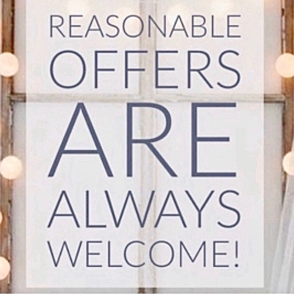 Reasonable offers are always welcome ❤️